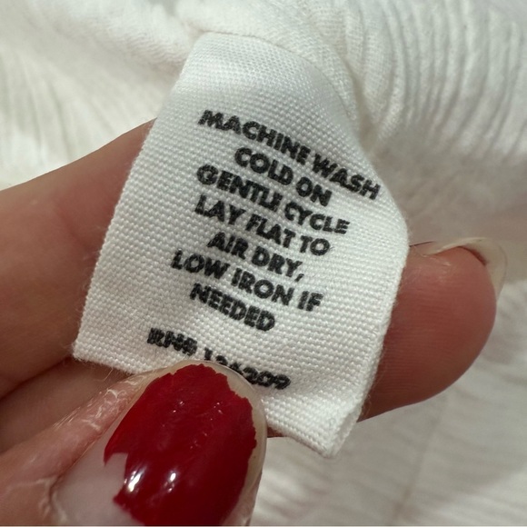 Hatch Maternity Dress Carolina Midi Gauze Cotton in White - Picture 10 of 13